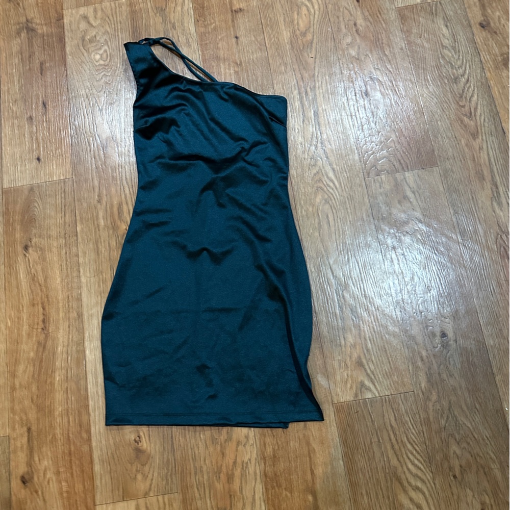 Windsor  dark green Satin Dress size XS